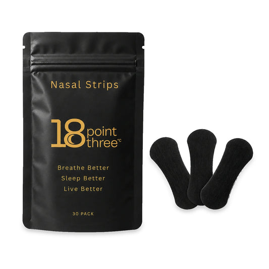 18pointthree Nasal Strips pouch and strips