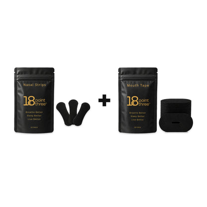 18pointthree Sleep Bundle Classic: Nasal Strips and Mouth Tape