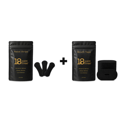 18pointthree Sleep Bundle Classic: Nasal Strips and Mouth Tape